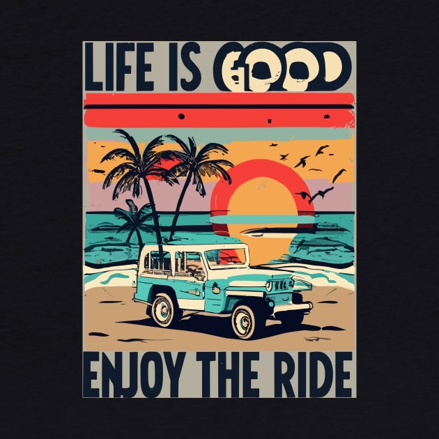 Retro Vintage Jeep - Enjoy the life by kknows